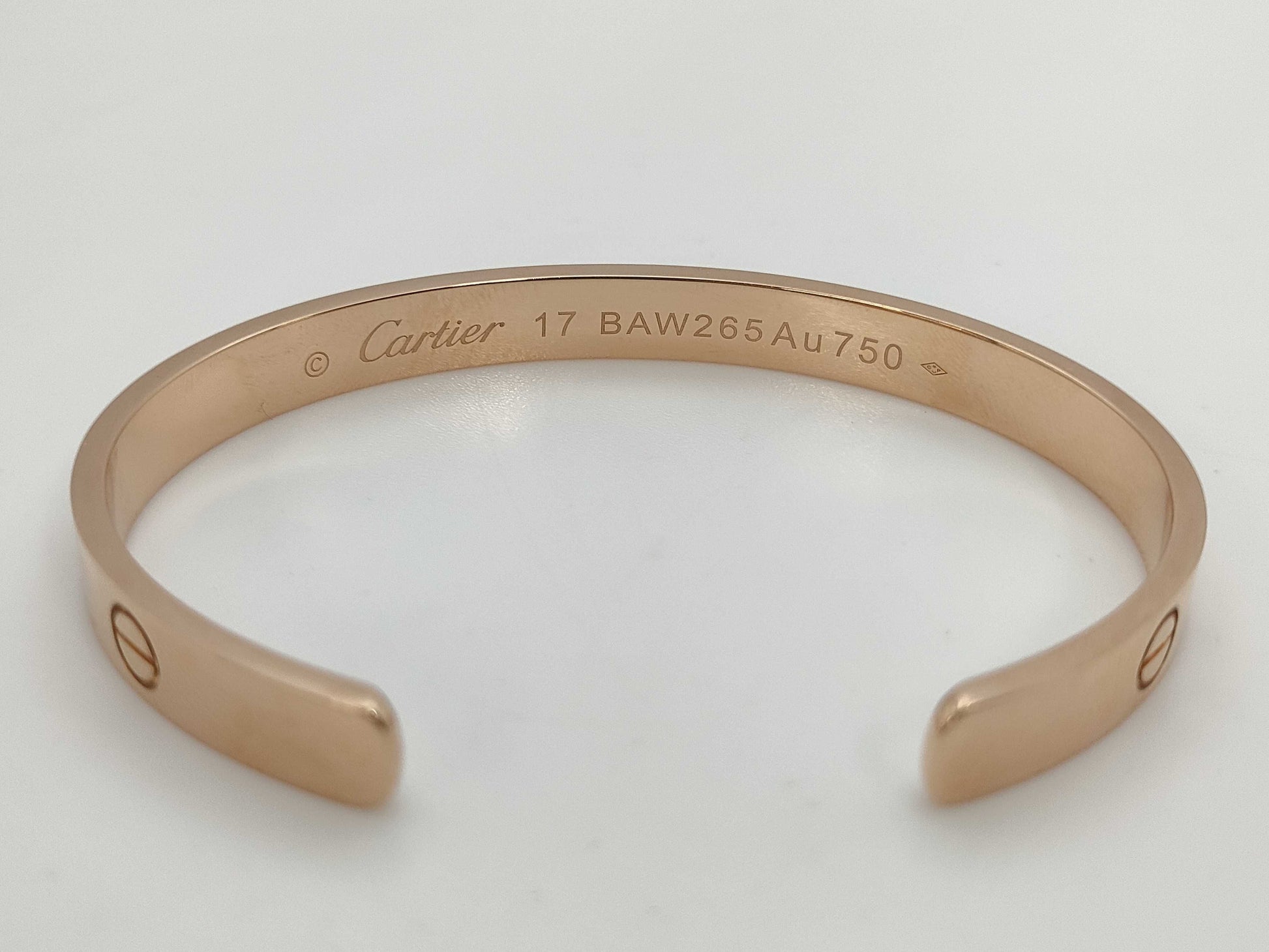 Cartier Love Open #17 PG Au750 21.9g Bracelet Bangle
