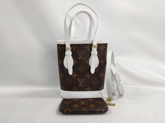LOUIS VUITTON Monogram Nano Bucket Handbag