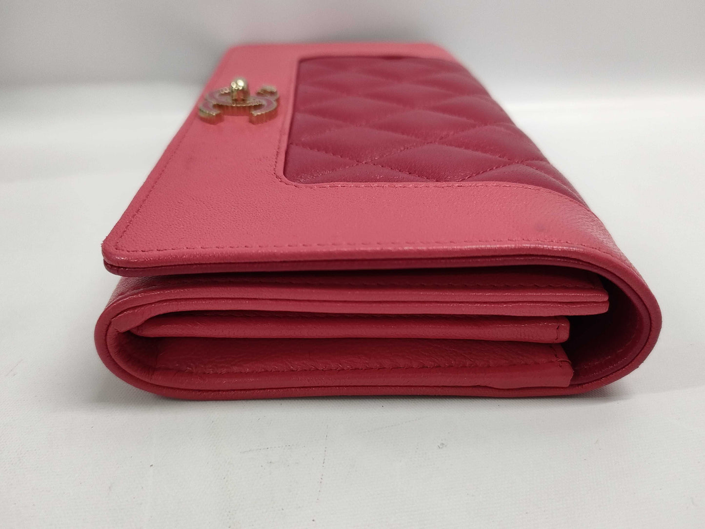 CHANEL Flap Long Wallet Pink 22818117 Wallet