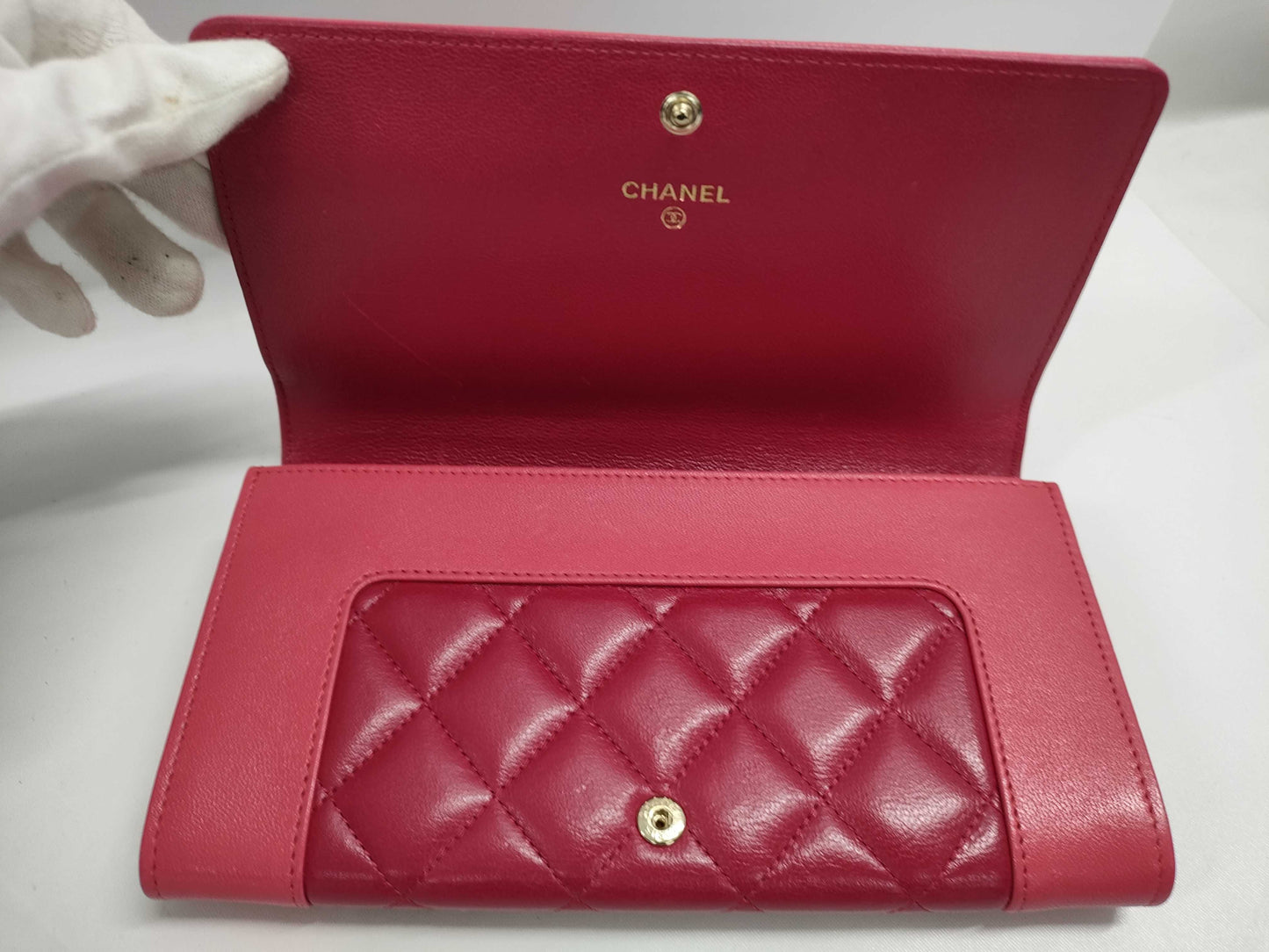 CHANEL Flap Long Wallet Pink 22818117 Wallet