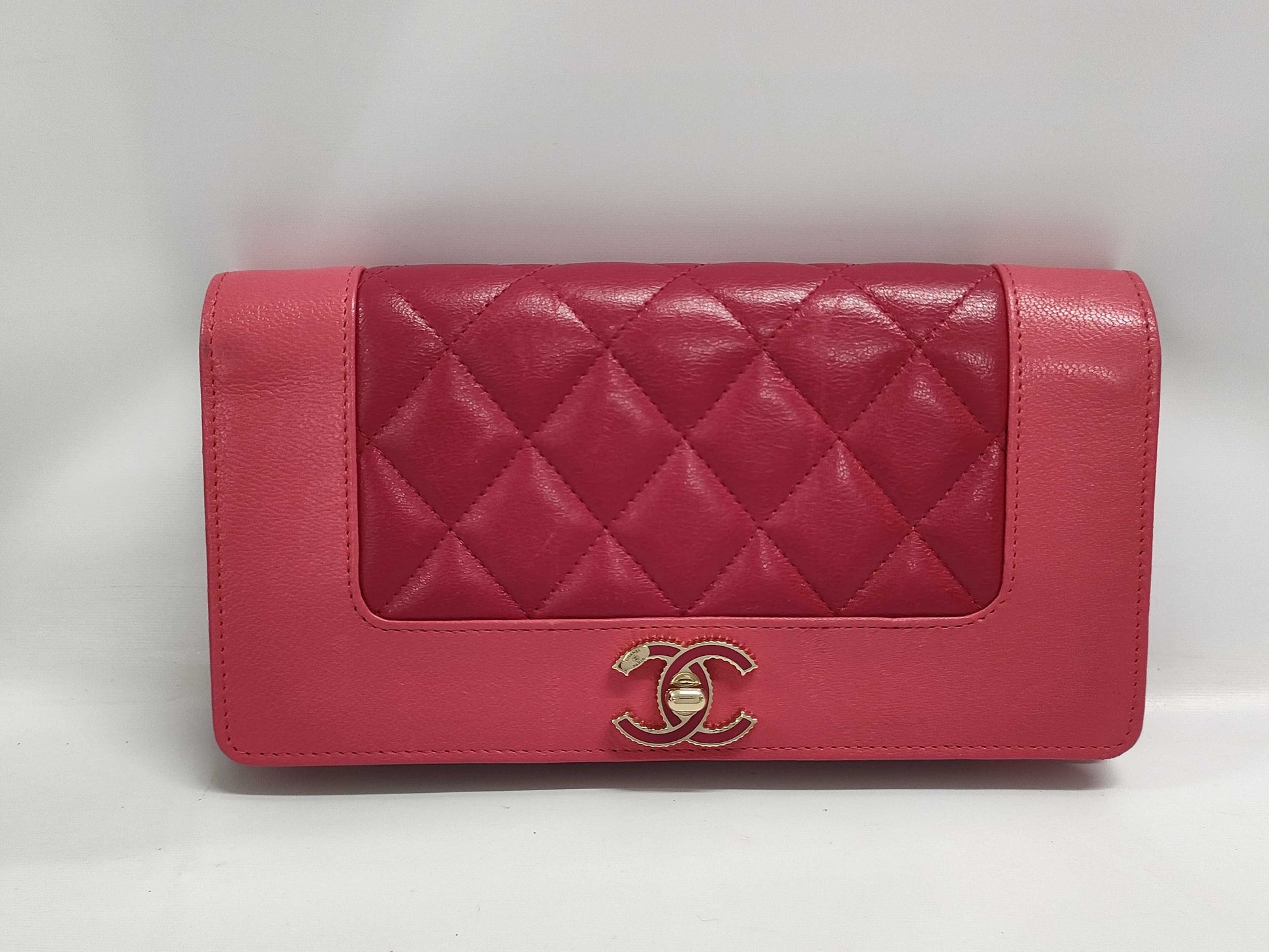 CHANEL Flap Long Wallet Pink 22818117 Wallet