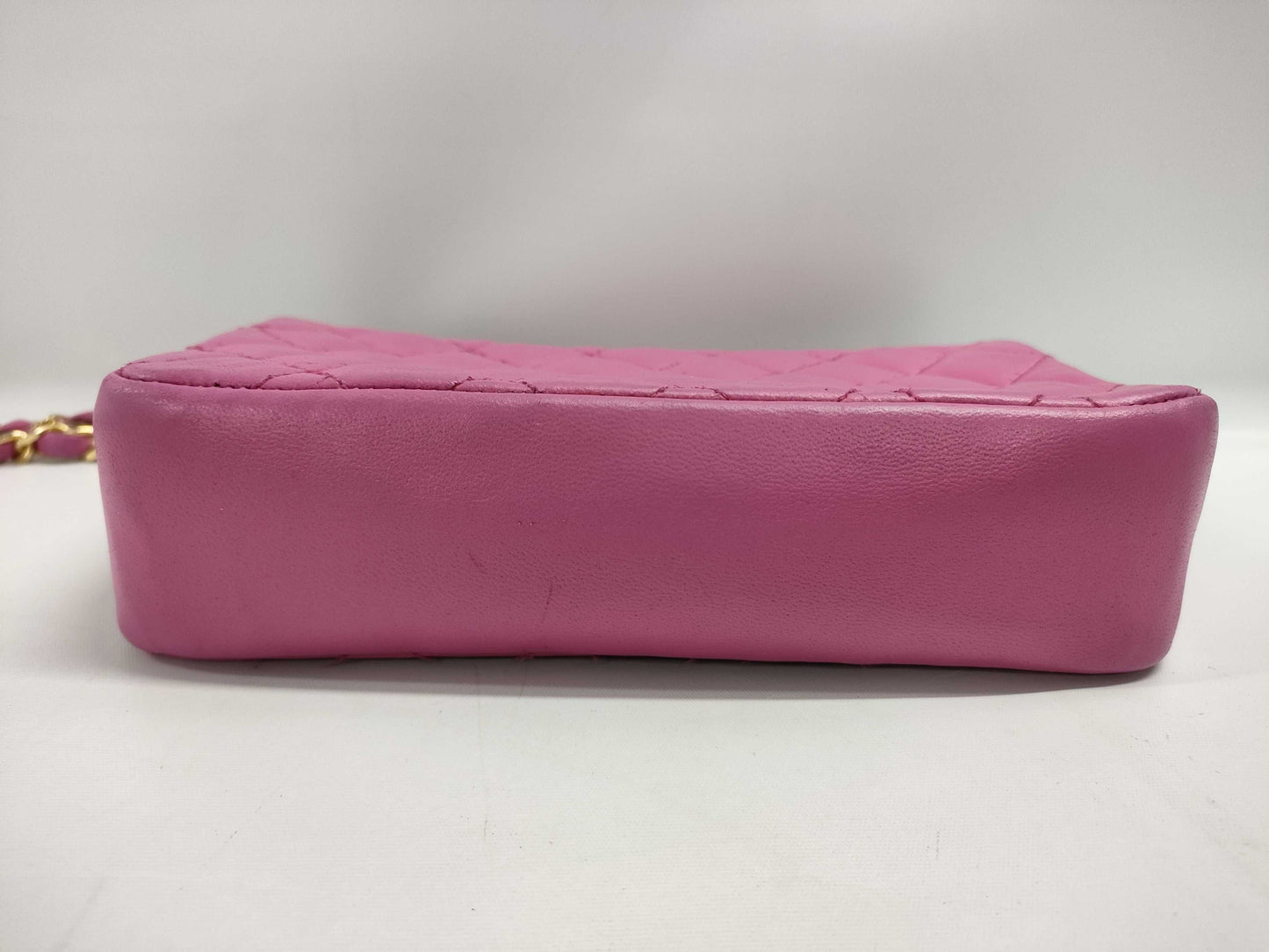 CHANEL Mini Matelasse Lambskin Pink GD Hardware 0 Series Shoulder Bag