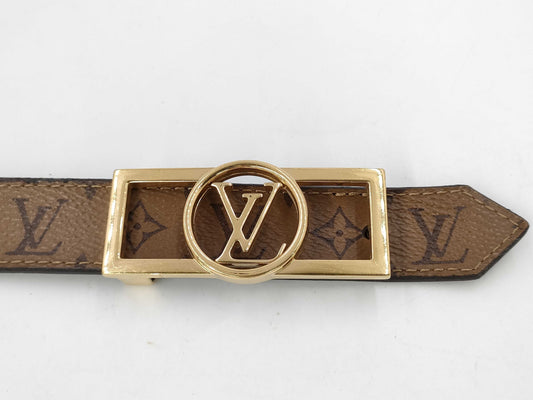 LOUIS VUITTON Monogram Dauphine Reversible Belt 25mm
