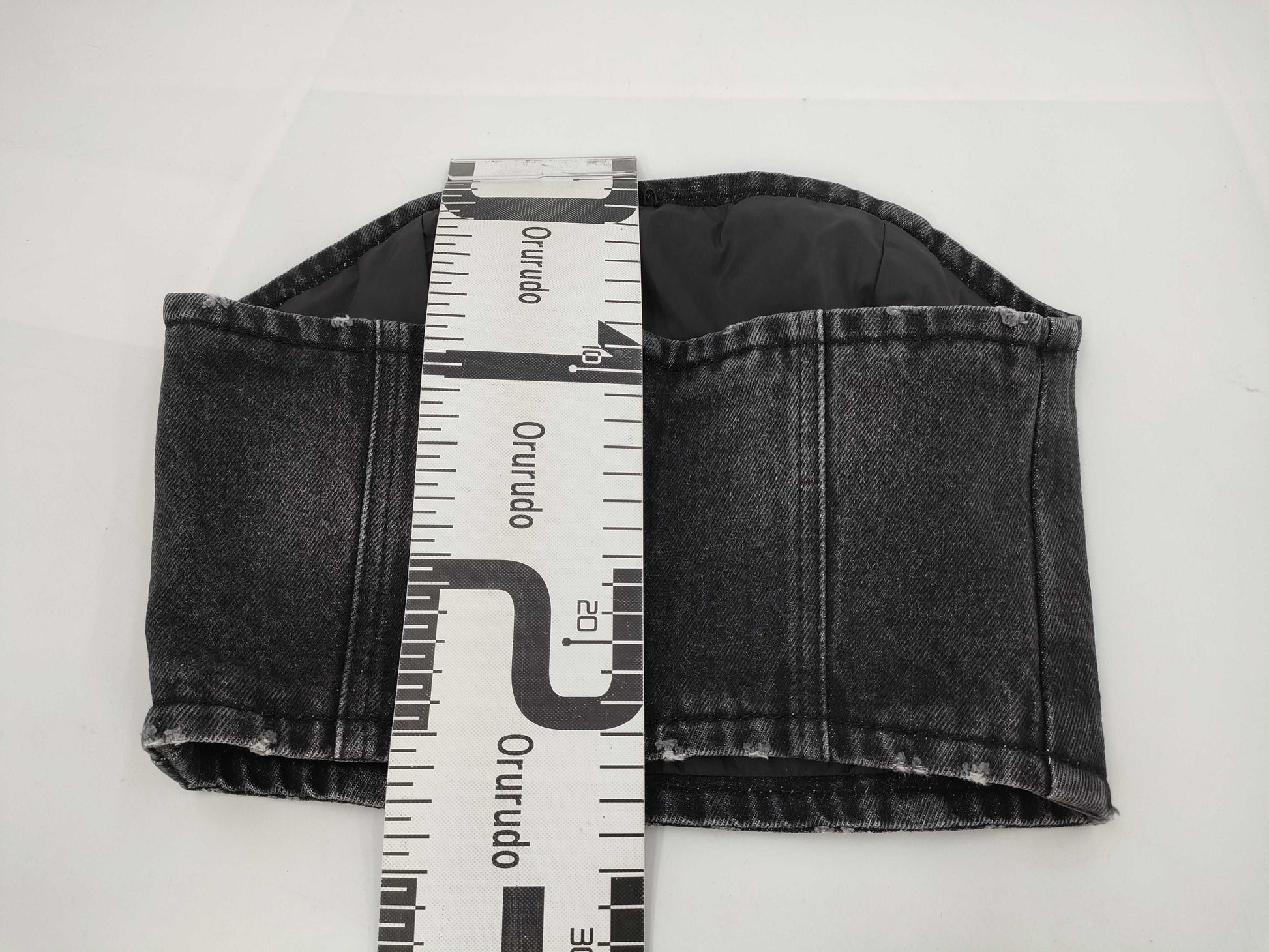 PRADA Prada Triangle Logo Bustier, Size 38, Tops