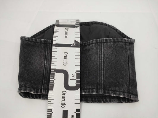PRADA Prada Triangle Logo Bustier, Size 38, Tops