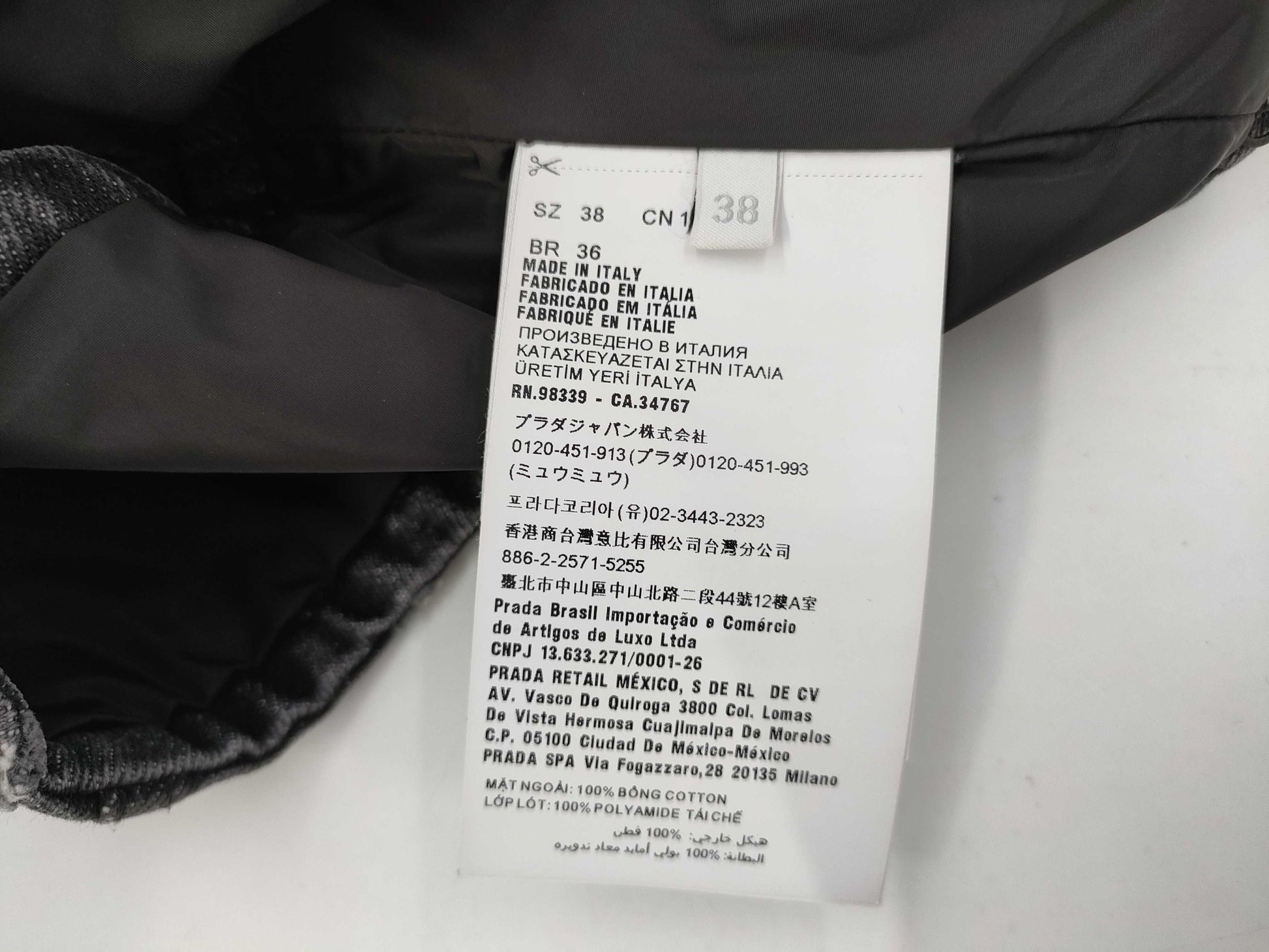 PRADA Prada Triangle Logo Bustier, Size 38, Tops
