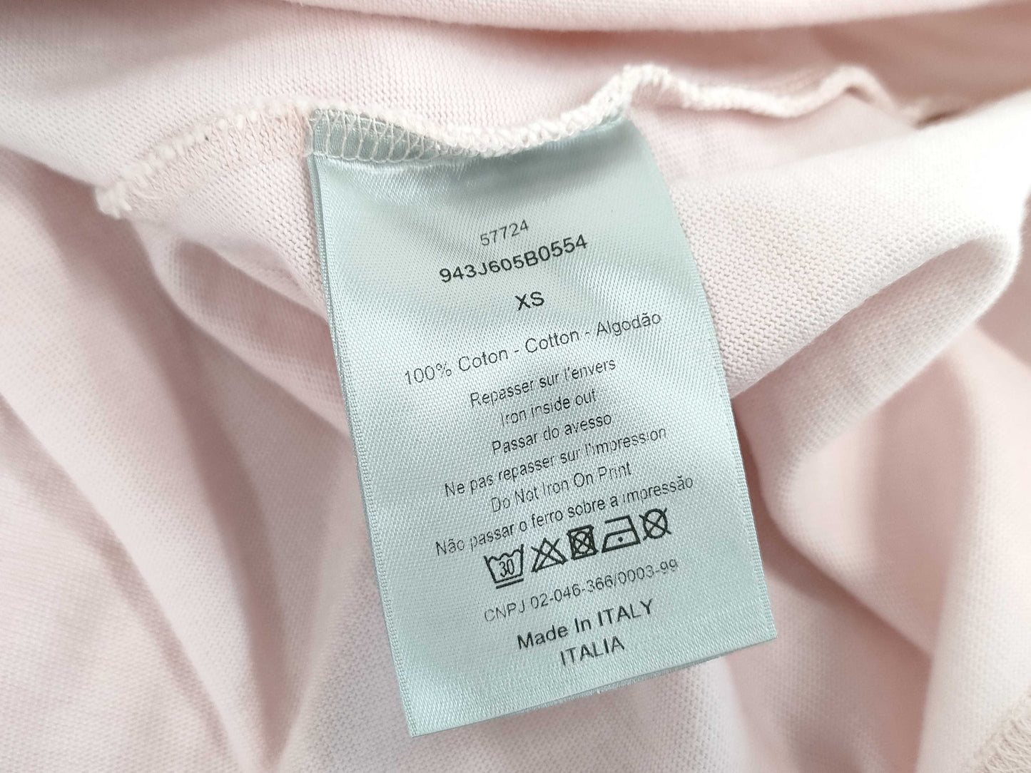 Dior Alex Foxton Collaboration Rose Compact T-Shirt Size 42 T-Shirt