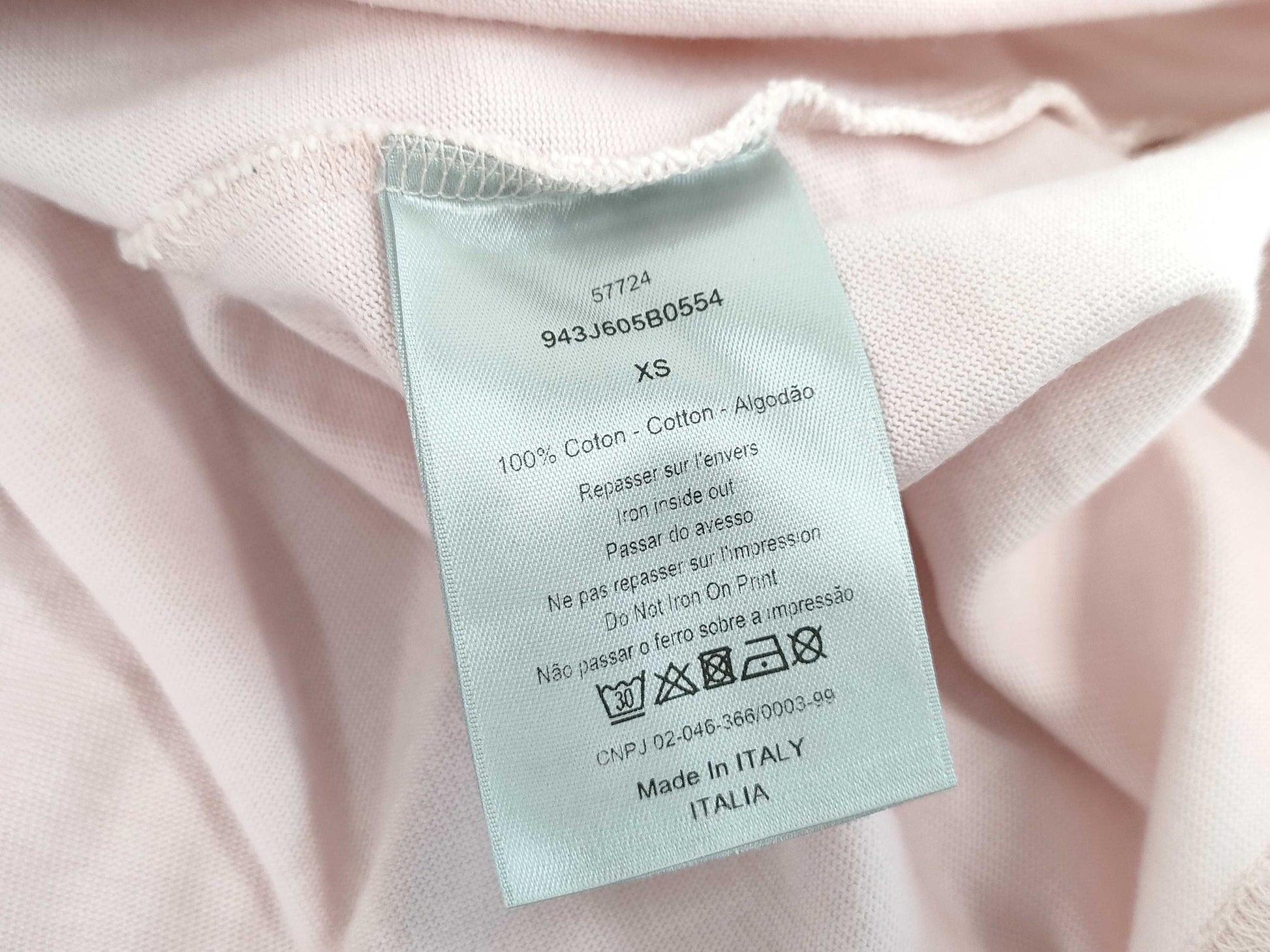 Dior Alex Foxton Collaboration Rose Compact T-Shirt Size 42 T-Shirt