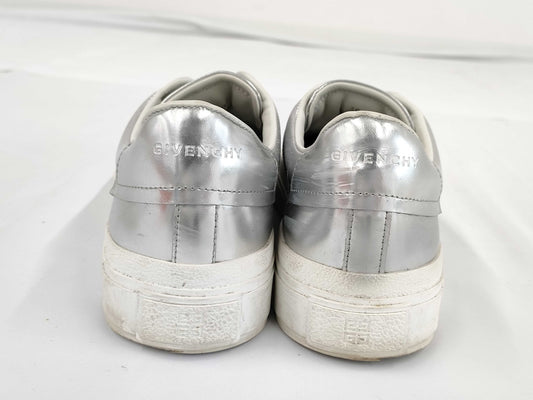 GIVENCHY Logo Metallic Low-Top Sneakers Size 39