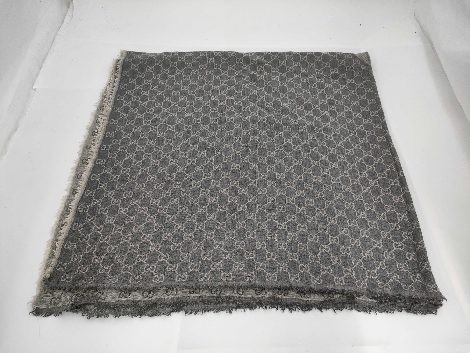 GUCCI GG Print Large Wool Blend Stole Other Accessories
