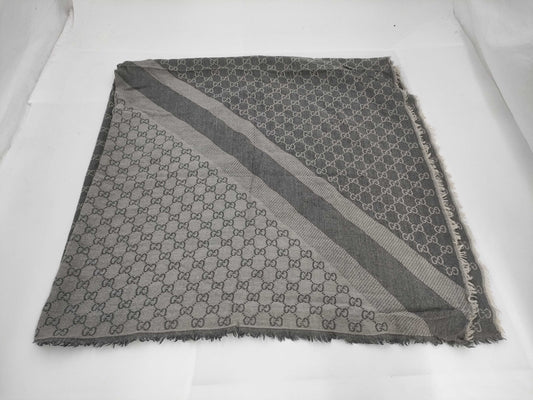 GUCCI GG Print Large Wool Blend Stole Other Accessories