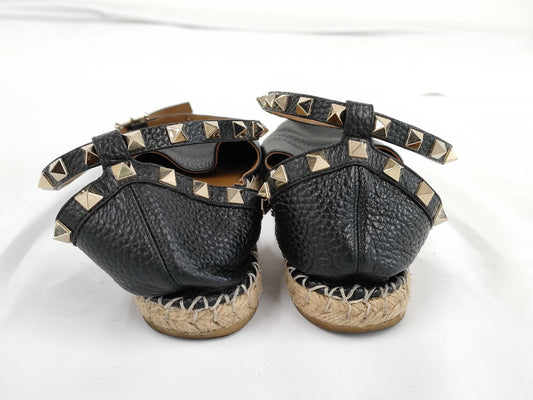 VALENTINO Studded Leather Espadrilles Size 36 Other Shoes