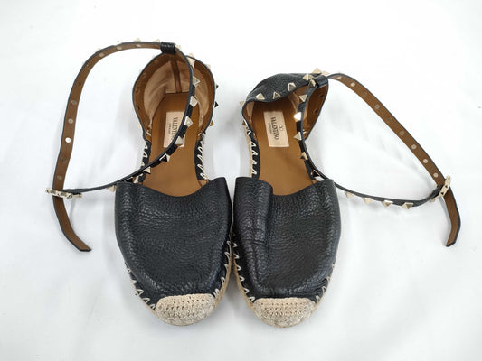 VALENTINO Studded Leather Espadrilles Size 36 Other Shoes