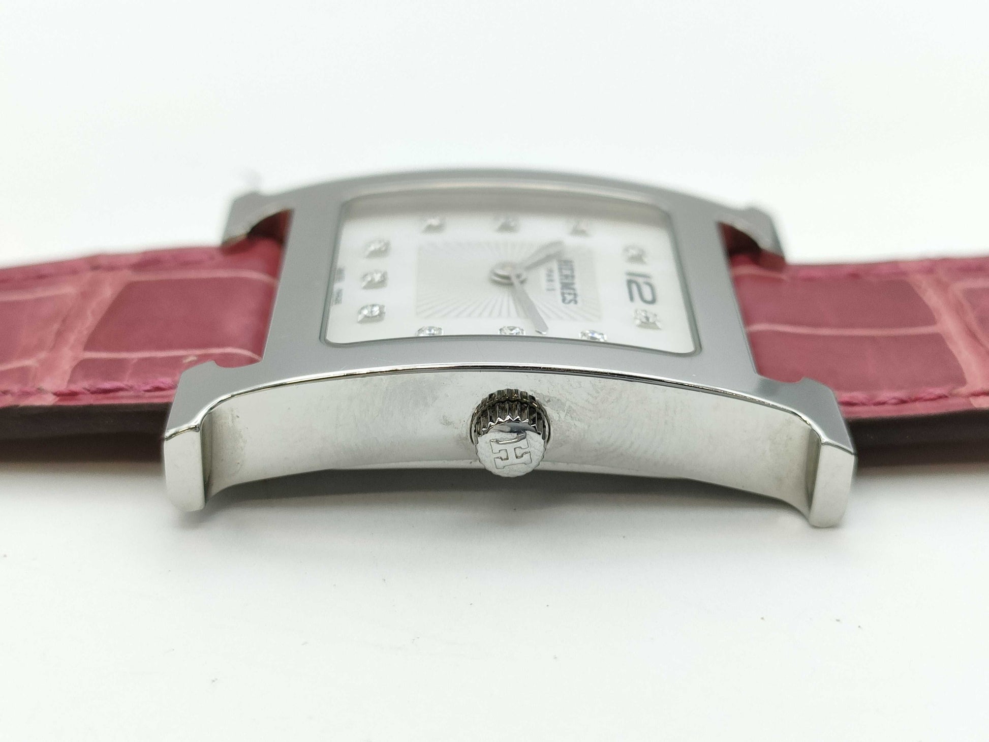 HERMES H Watch HH1.510 3445948 Quartz Shell Dial Women's Watch