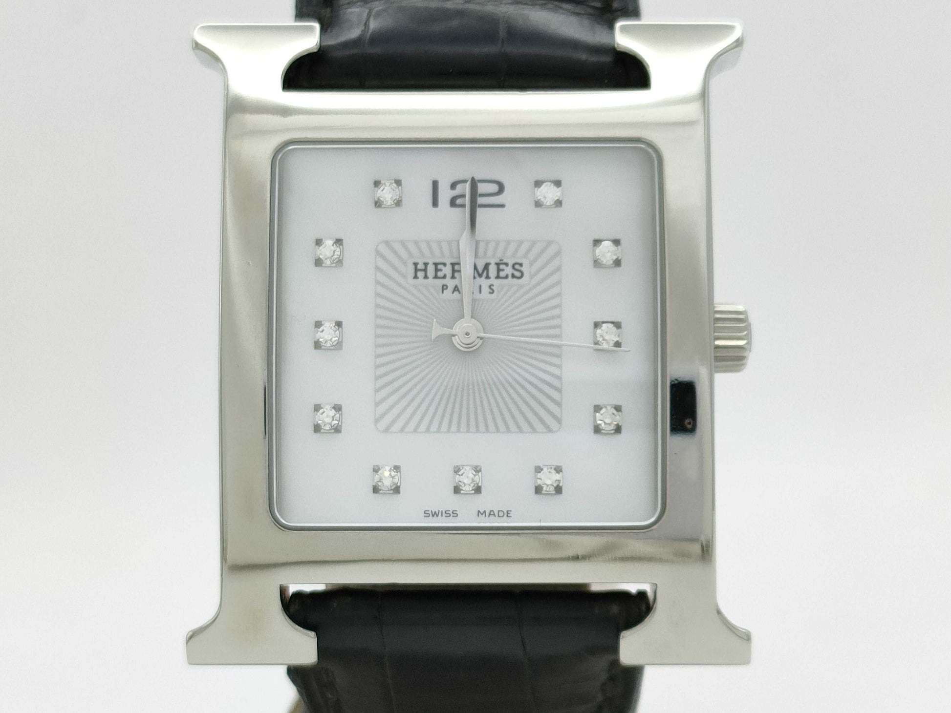HERMES H Watch HH1.810 2954188 Quartz Shell Dial Women's Watch