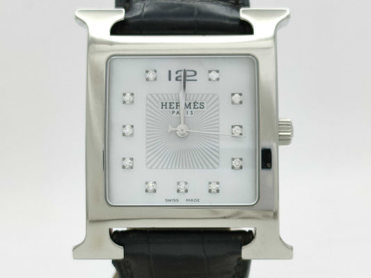 HERMES H Watch HH1.810 2954188 Quartz Shell Dial Women's Watch