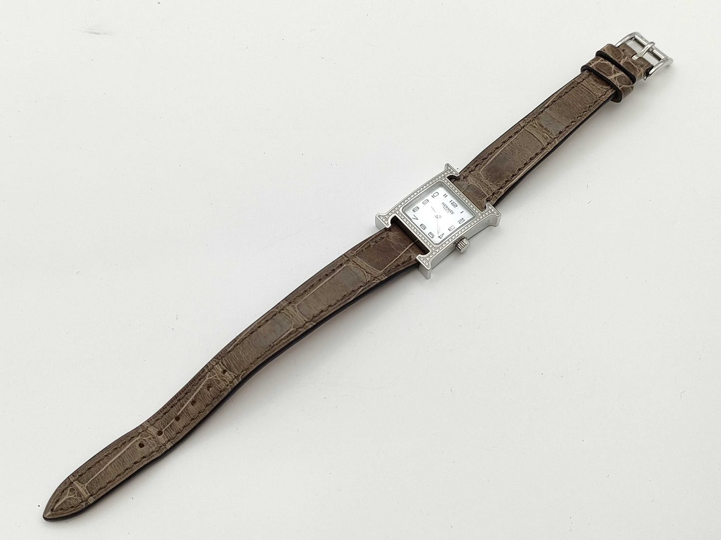 HERMES H Watch Mini HH1.131 3523653 Quartz Shell Dial Women's Watch