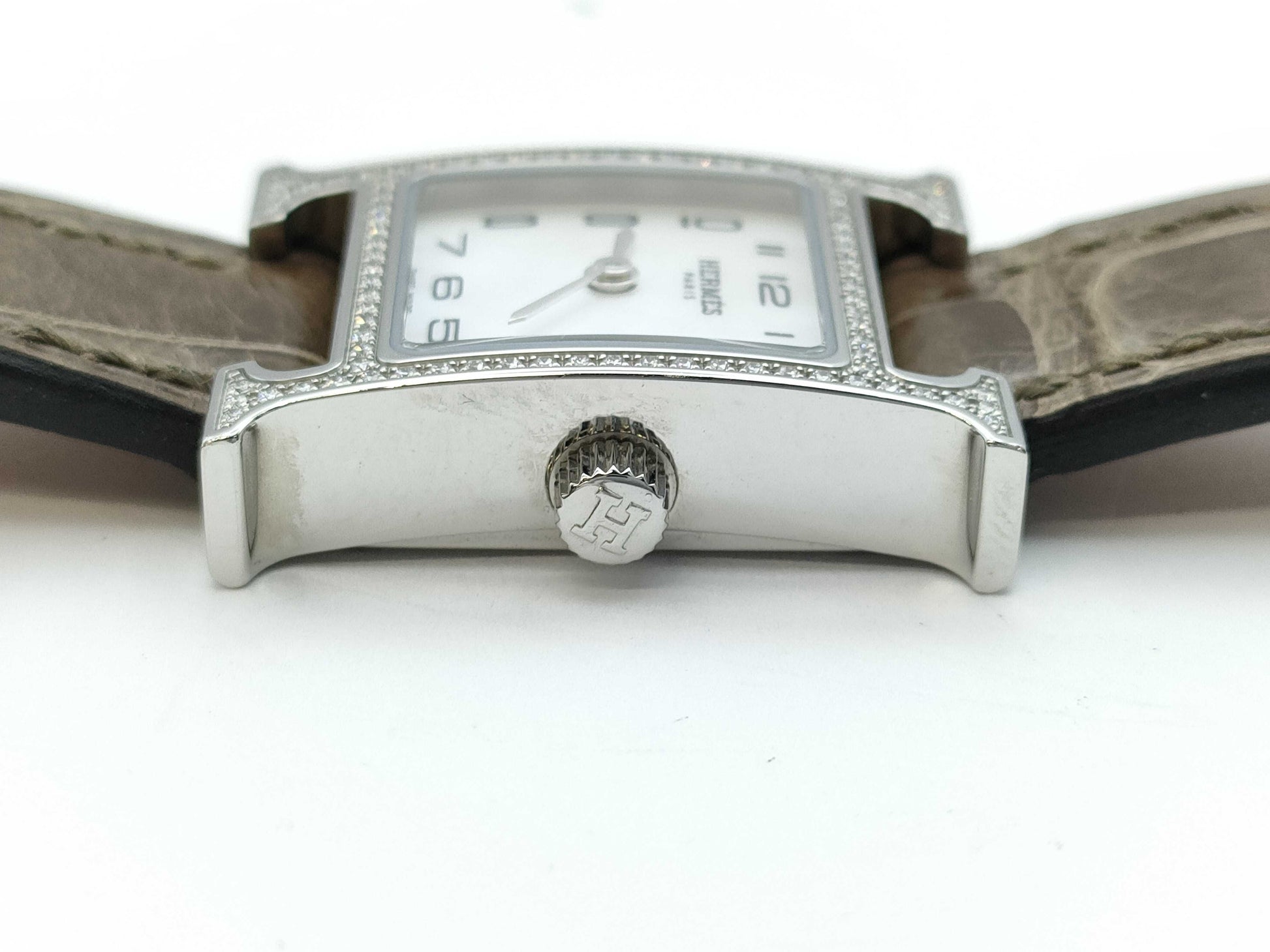 HERMES H Watch Mini HH1.131 3523653 Quartz Shell Dial Women's Watch