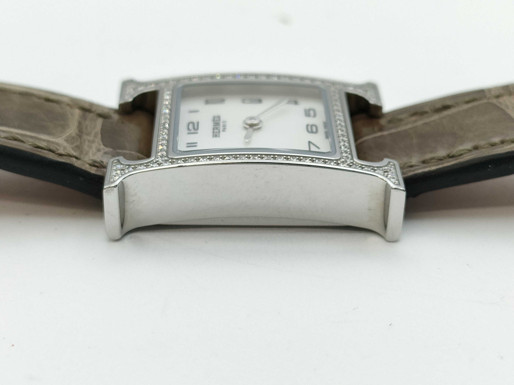 HERMES H Watch Mini HH1.131 3523653 Quartz Shell Dial Women's Watch
