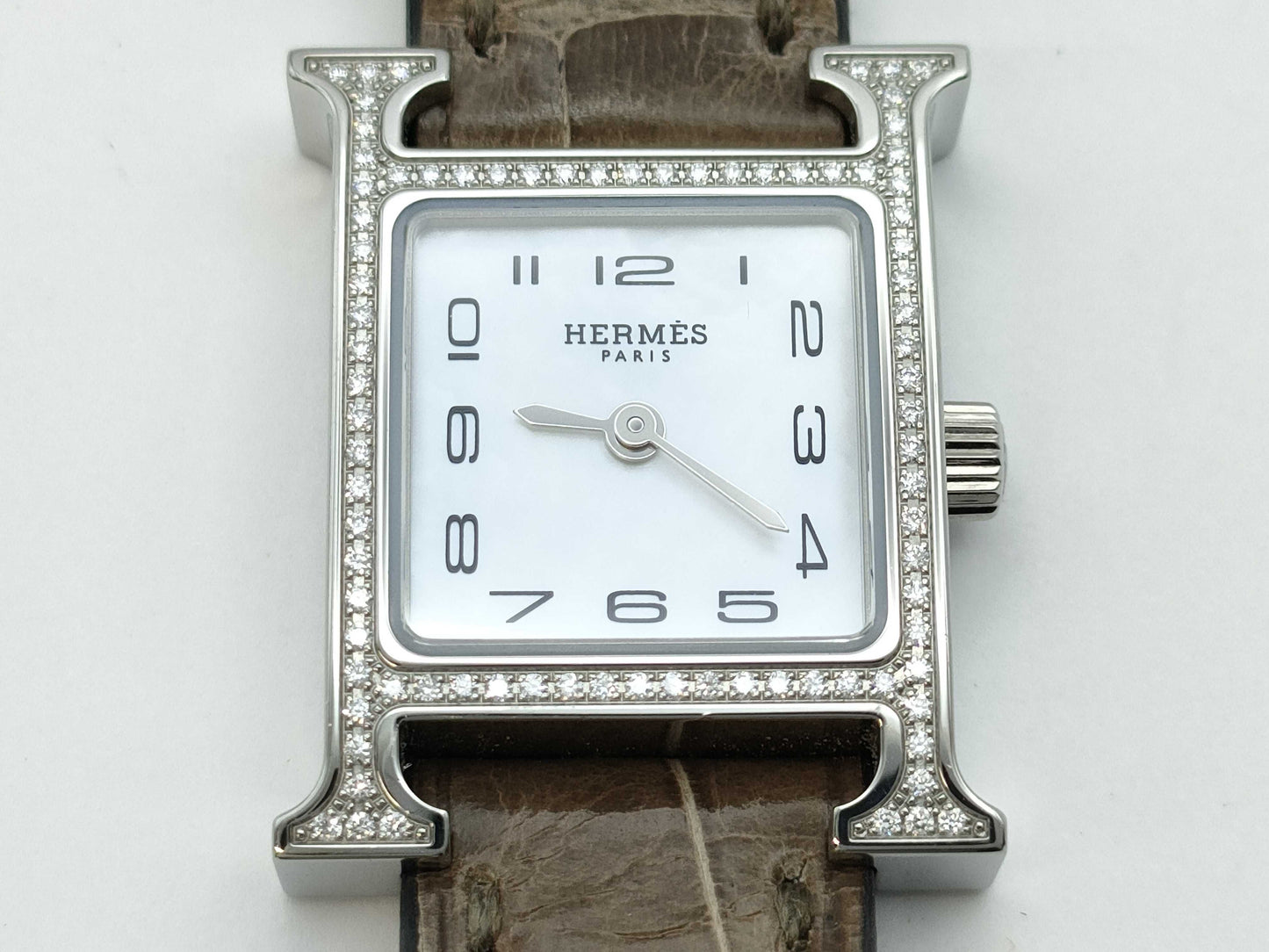 HERMES H Watch Mini HH1.131 3523653 Quartz Shell Dial Women's Watch