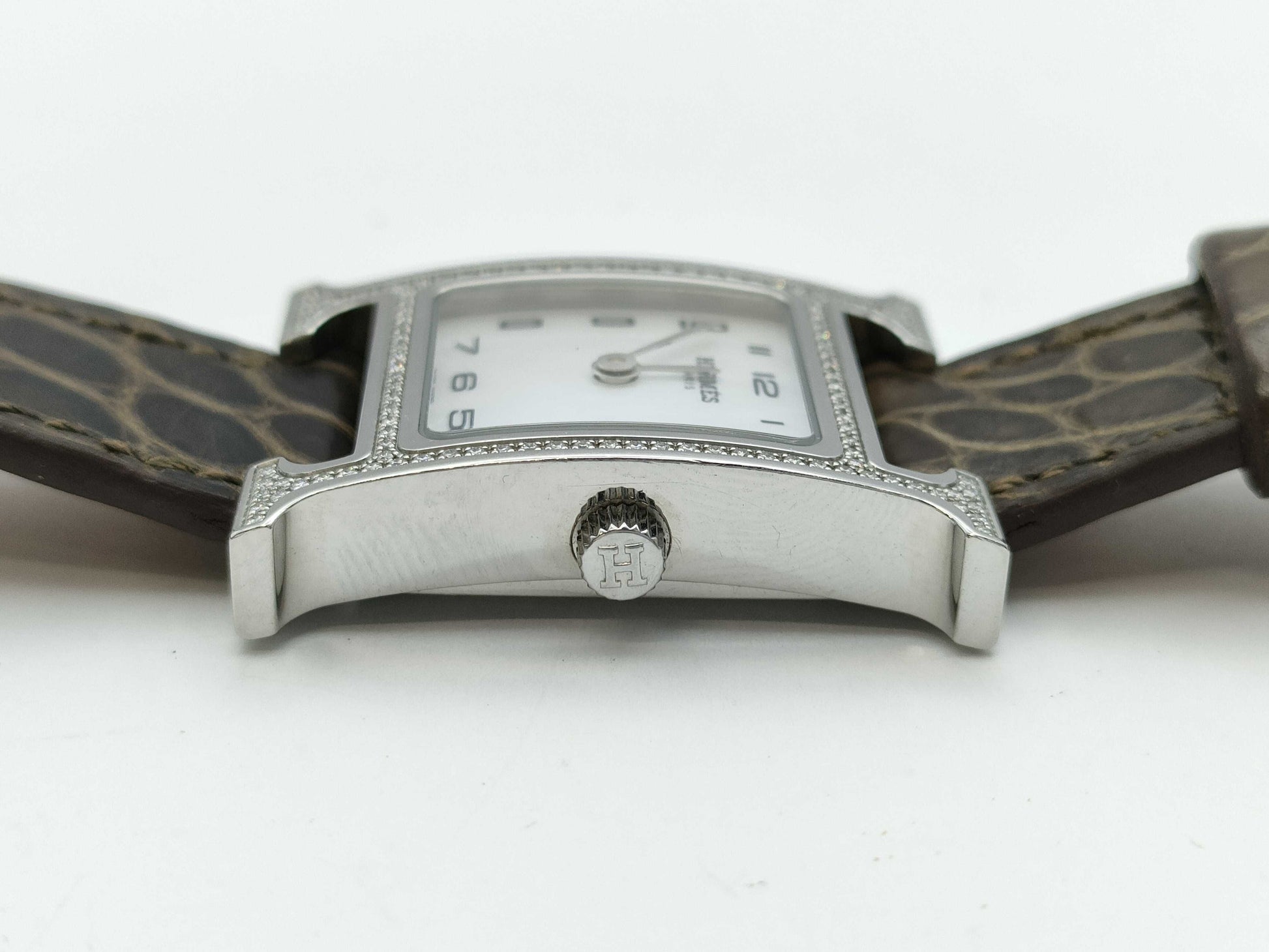 HERMES H Watch HH1.235 3362763 Quartz Shell Dial Women's Watch