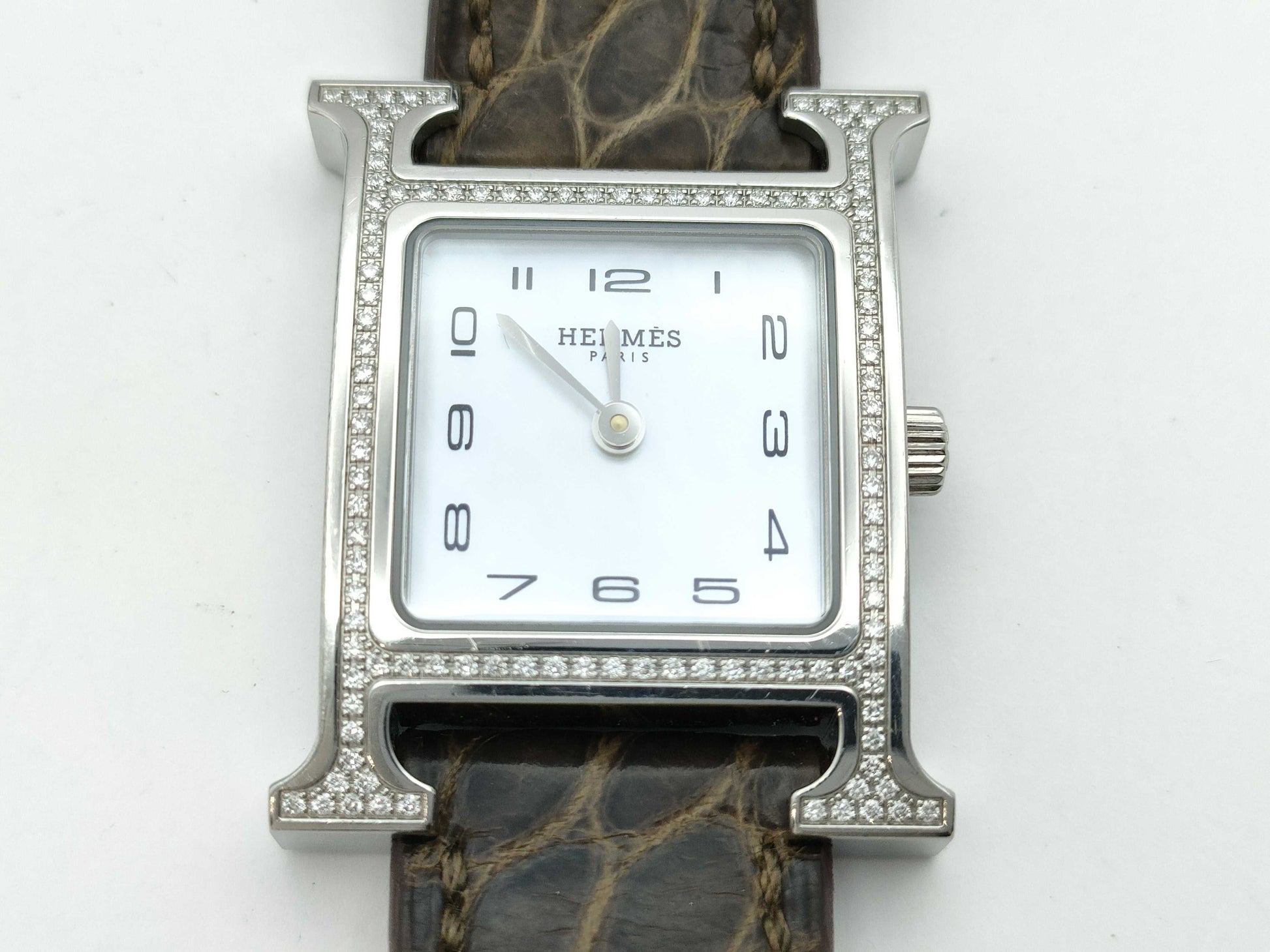 HERMES H Watch HH1.235 3362763 Quartz Shell Dial Women's Watch