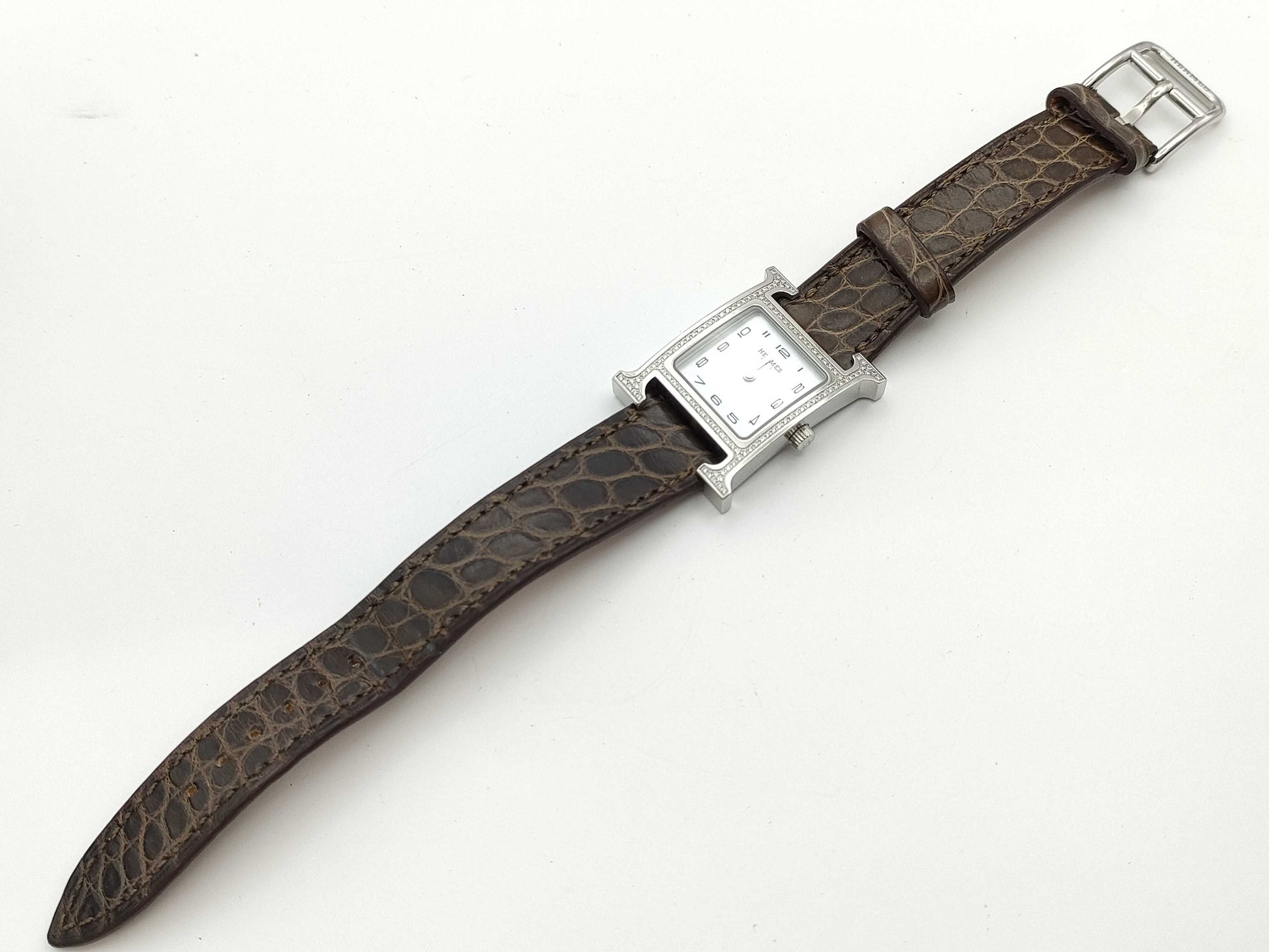 HERMES H Watch HH1.235 3362763 Quartz Shell Dial Women's Watch