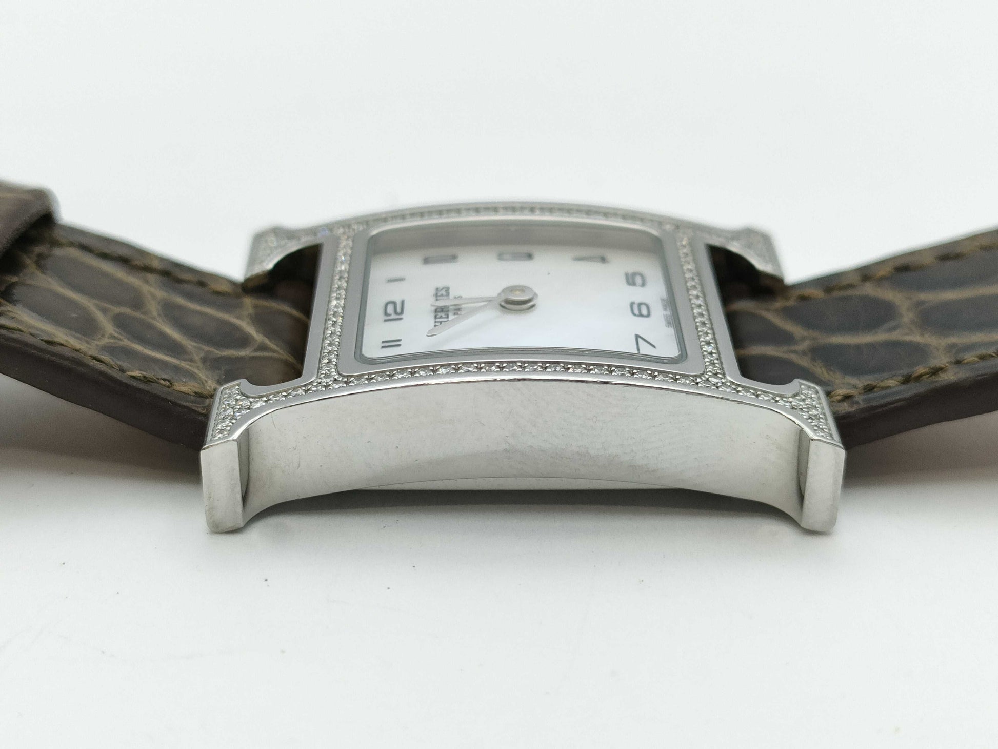 HERMES H Watch HH1.235 3362763 Quartz Shell Dial Women's Watch