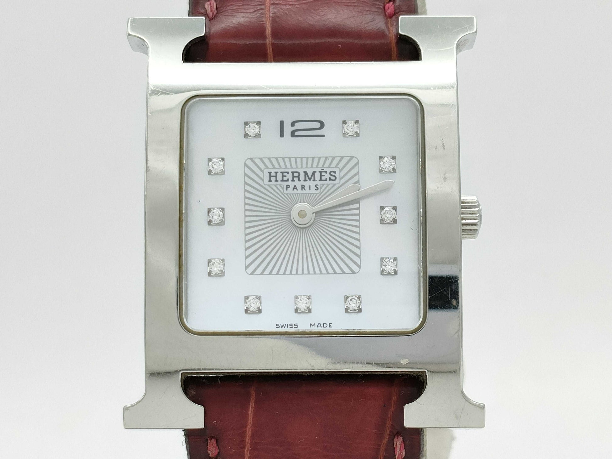 HERMES H Watch HH1.510 3215271 Quartz Shell Dial Women's Watch