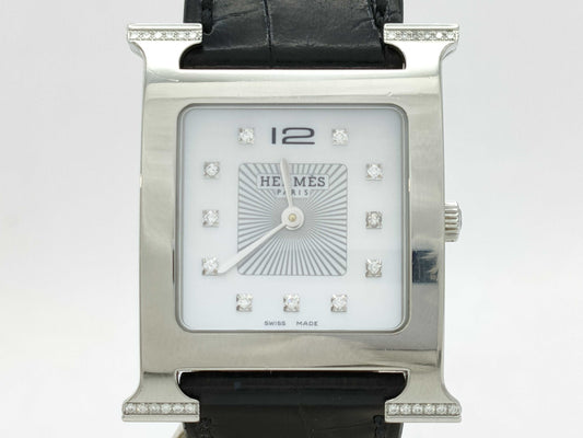 HERMES H Watch HH1.538 3555530 Quartz Shell Dial Women's Watch