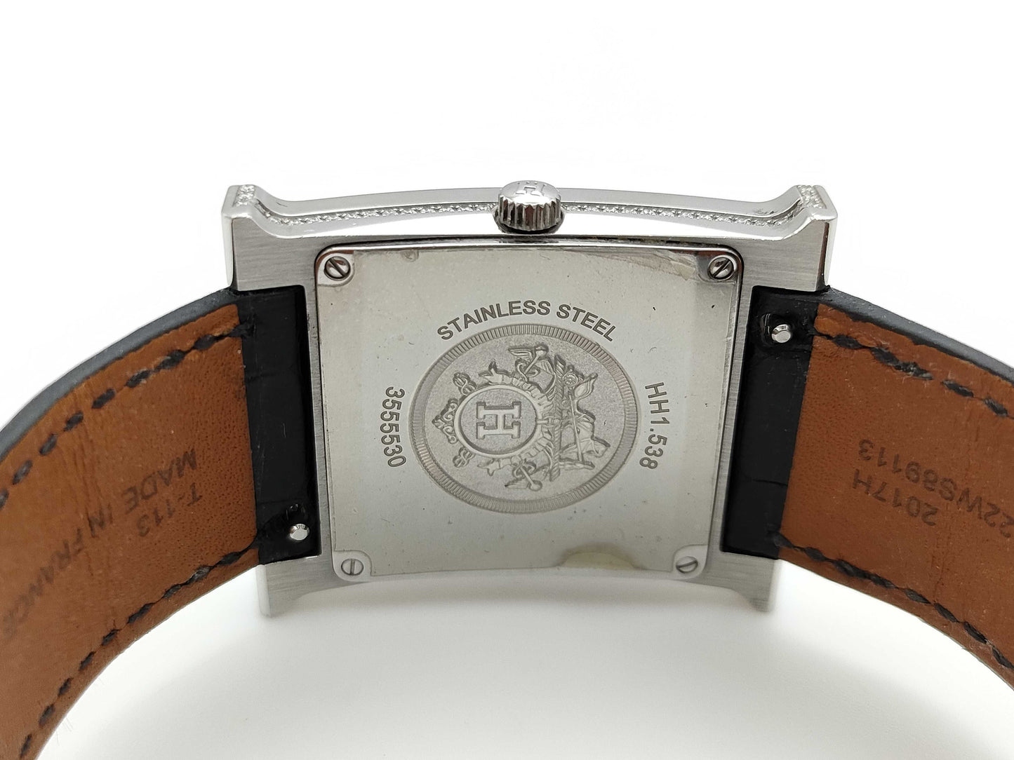 HERMES H Watch HH1.538 3555530 Quartz Shell Dial Women's Watch