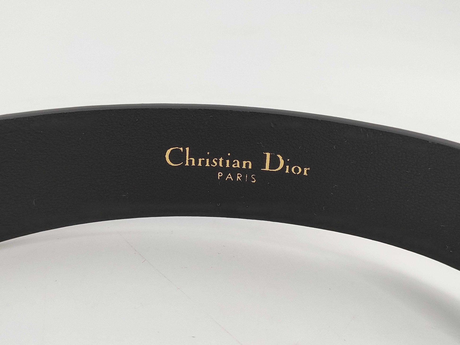 Dior CD Logo Belt 70 Leather Black Other Accessories