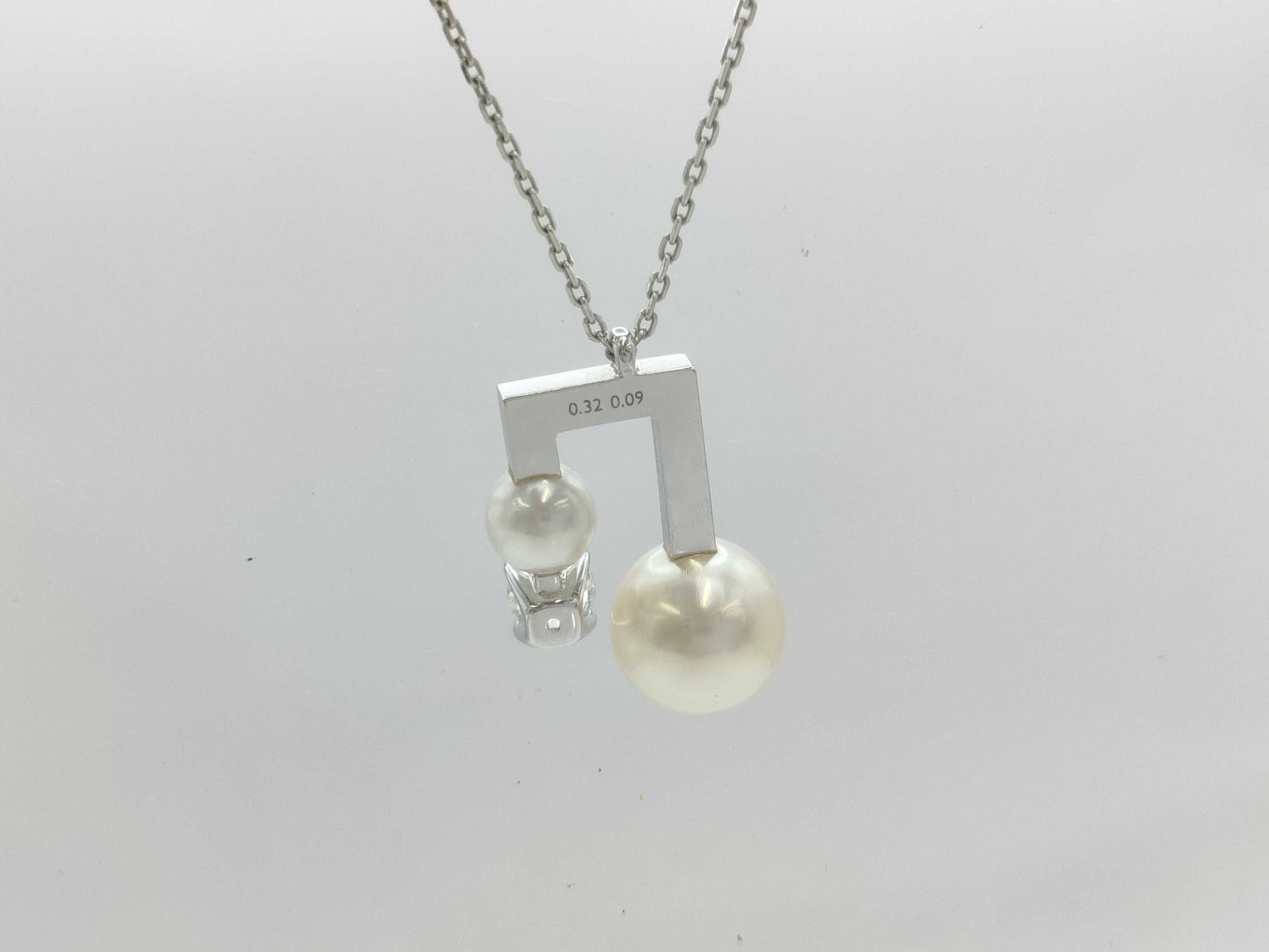 TASAKI Balance Signature Pearl WG 750 9.1g Necklace