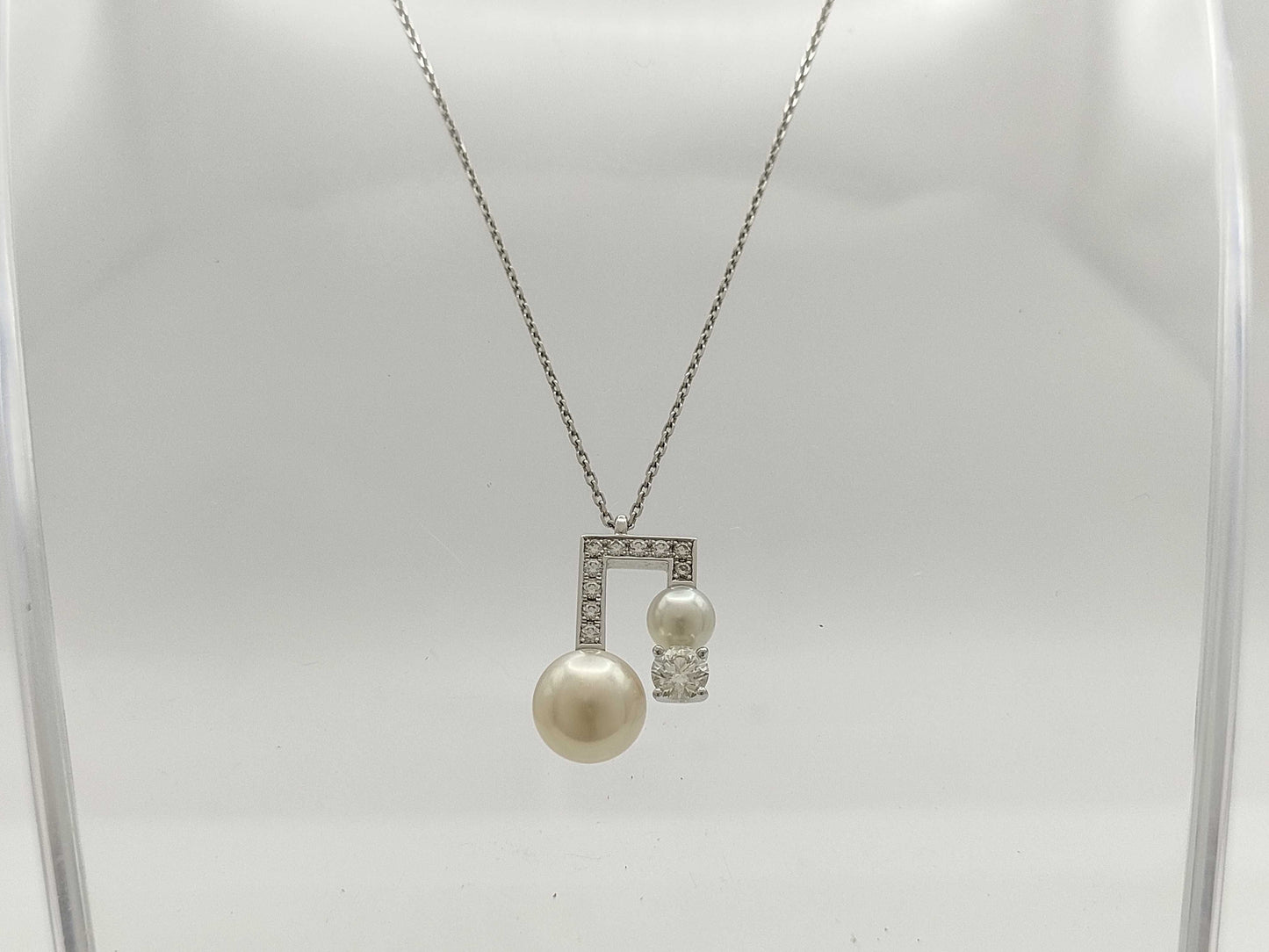 TASAKI Balance Signature Pearl WG 750 9.1g Necklace
