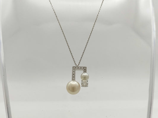 TASAKI Balance Signature Pearl WG 750 9.1g Necklace