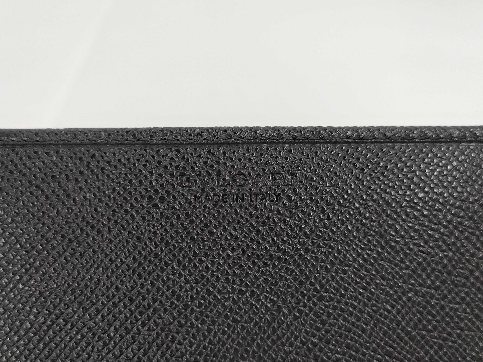 BVLGARI Bulgari Bulgari Leather Card Case Black Business Card Holder Card Case, Pass Case, Business Card Holder