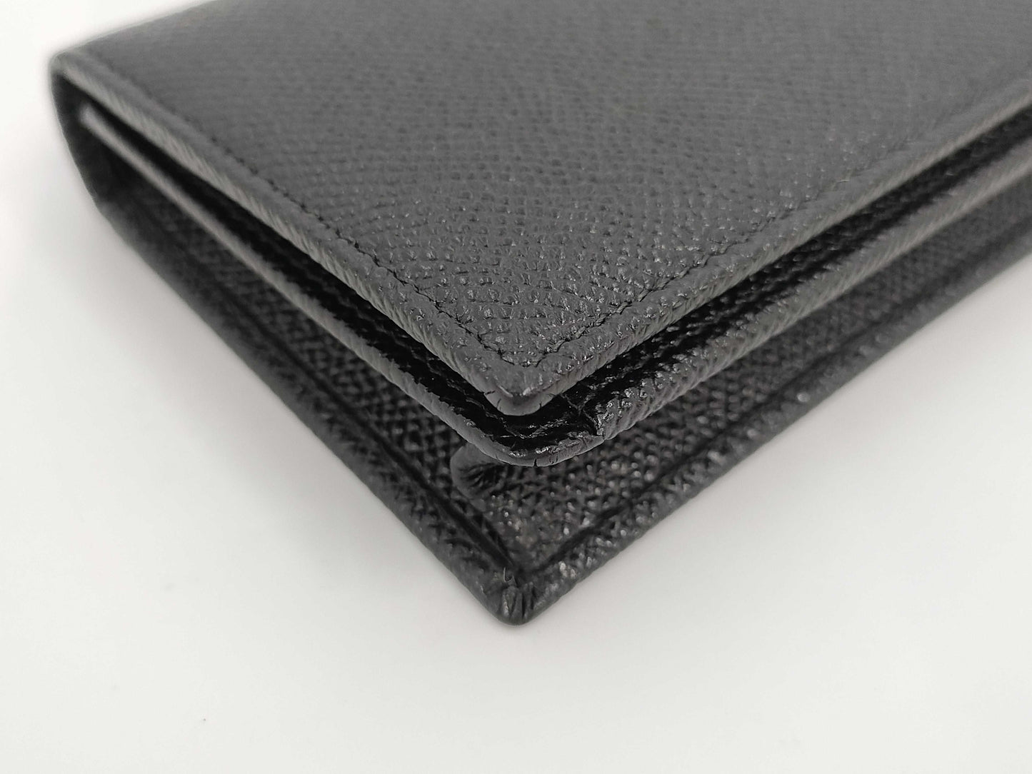 BVLGARI Bulgari Bulgari Leather Card Case Black Business Card Holder Card Case, Pass Case, Business Card Holder