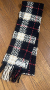 Rare BURBERRY Angora Nova Check Scarf, Length: 192cm, Width: 14.5cm, Woolangora, Rare Nova Check Color, Silver Thread