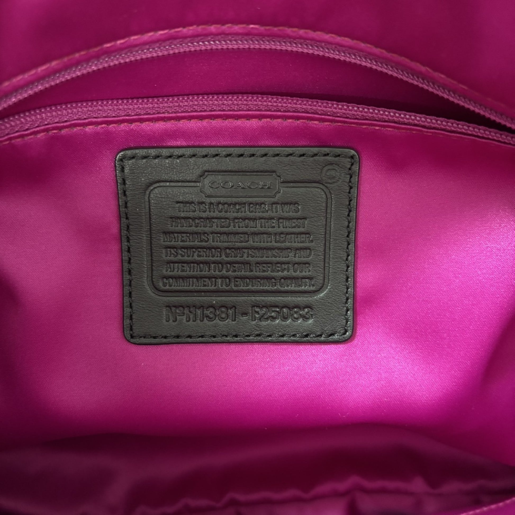COACH Check Handbag Handbag