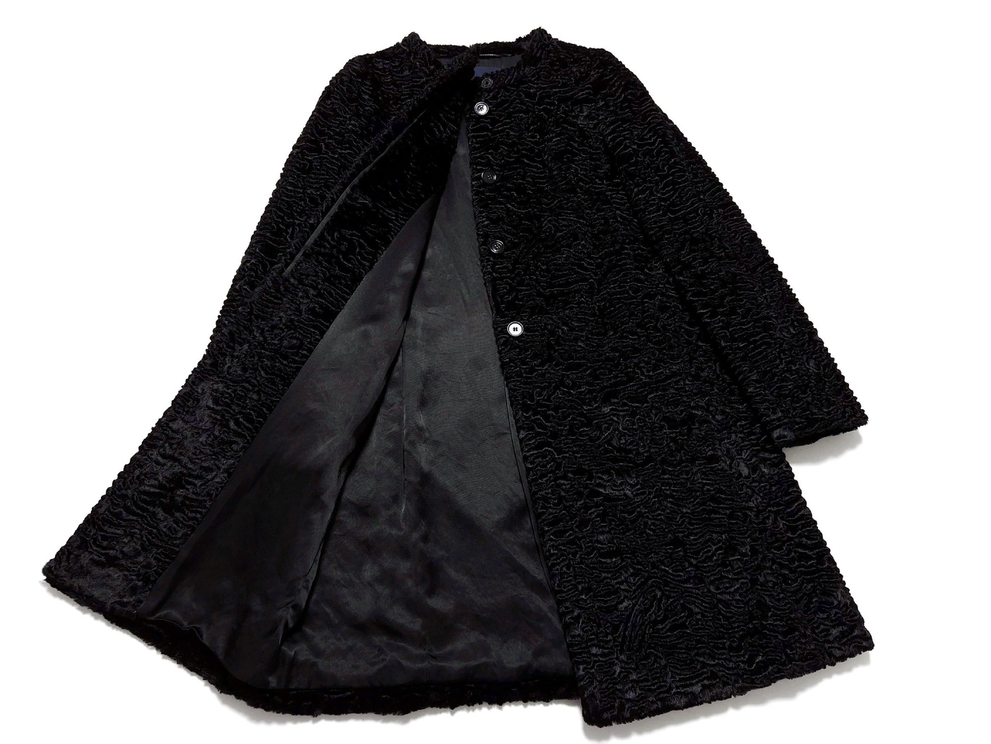 MaxMara No-Collar Black Coat Size 40