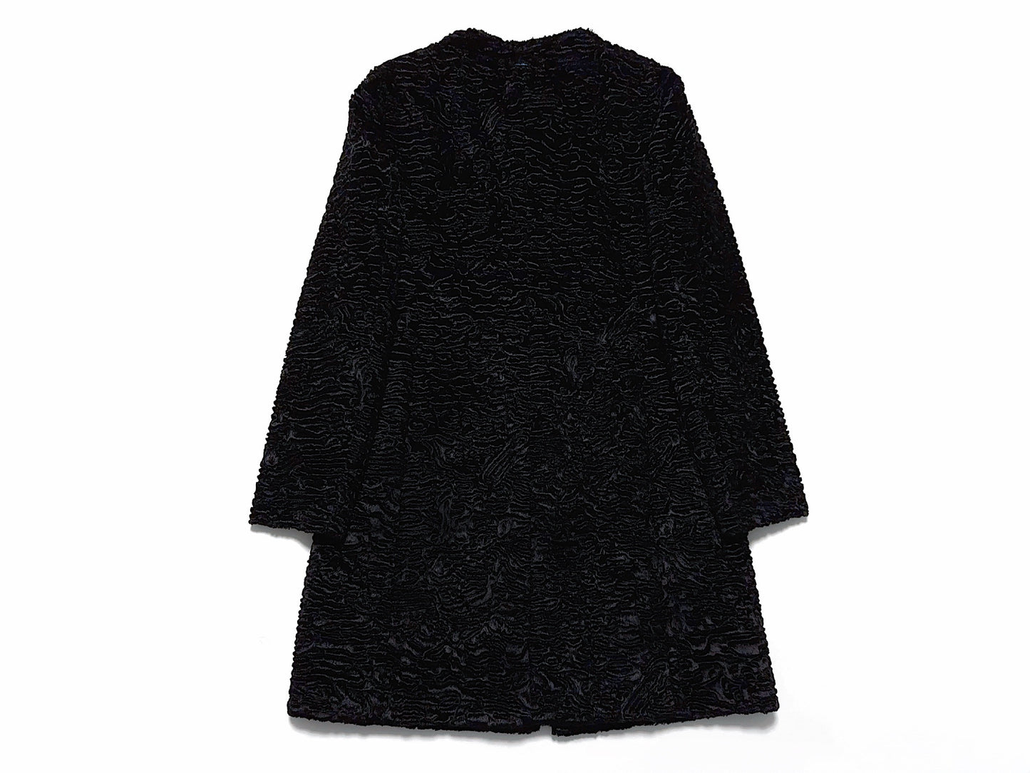 MaxMara No-Collar Black Coat Size 40
