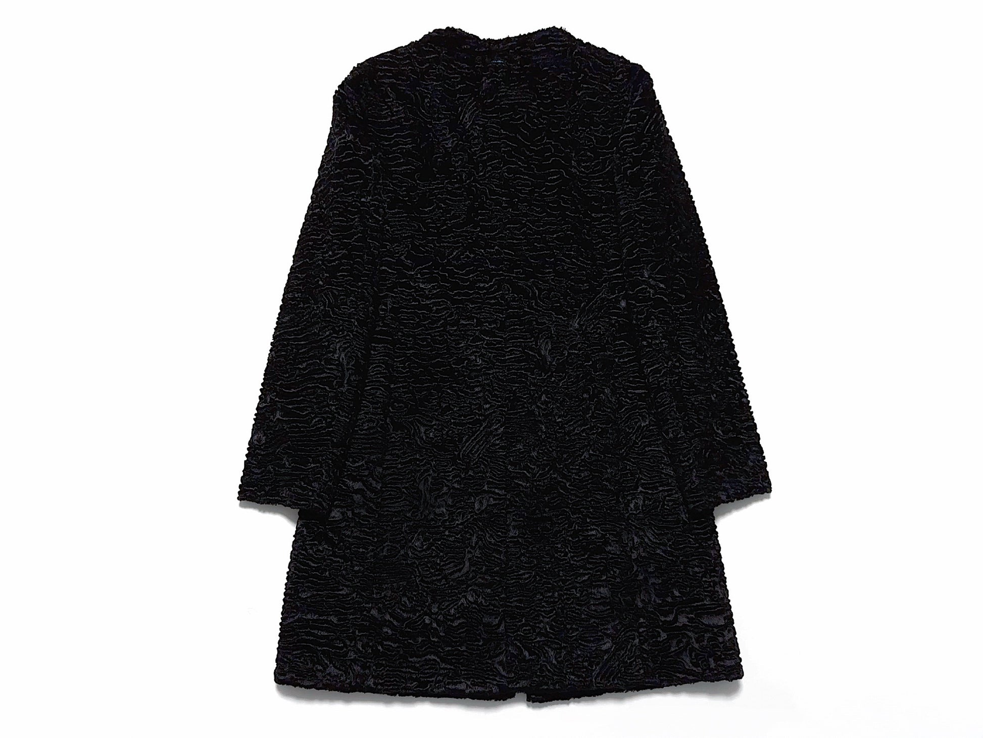 MaxMara No-Collar Black Coat Size 40