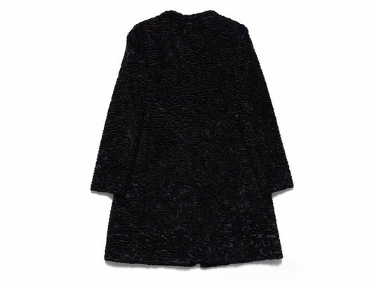 MaxMara No-Collar Black Coat Size 40