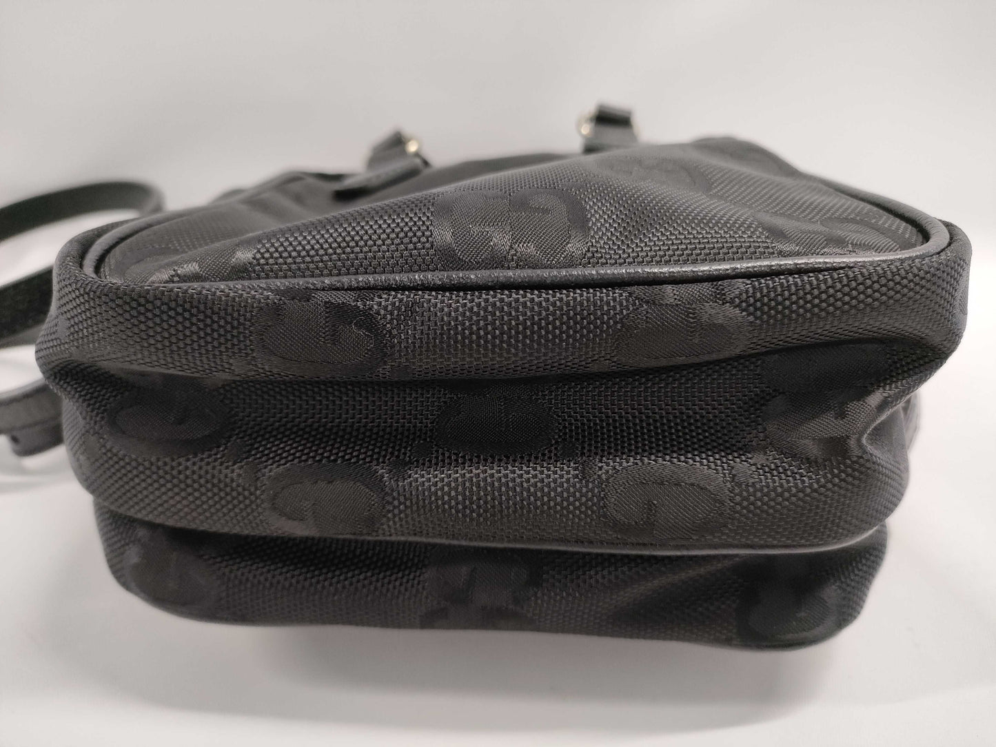 GUCCI Off the Grit 2-Way Black Shoulder Bag
