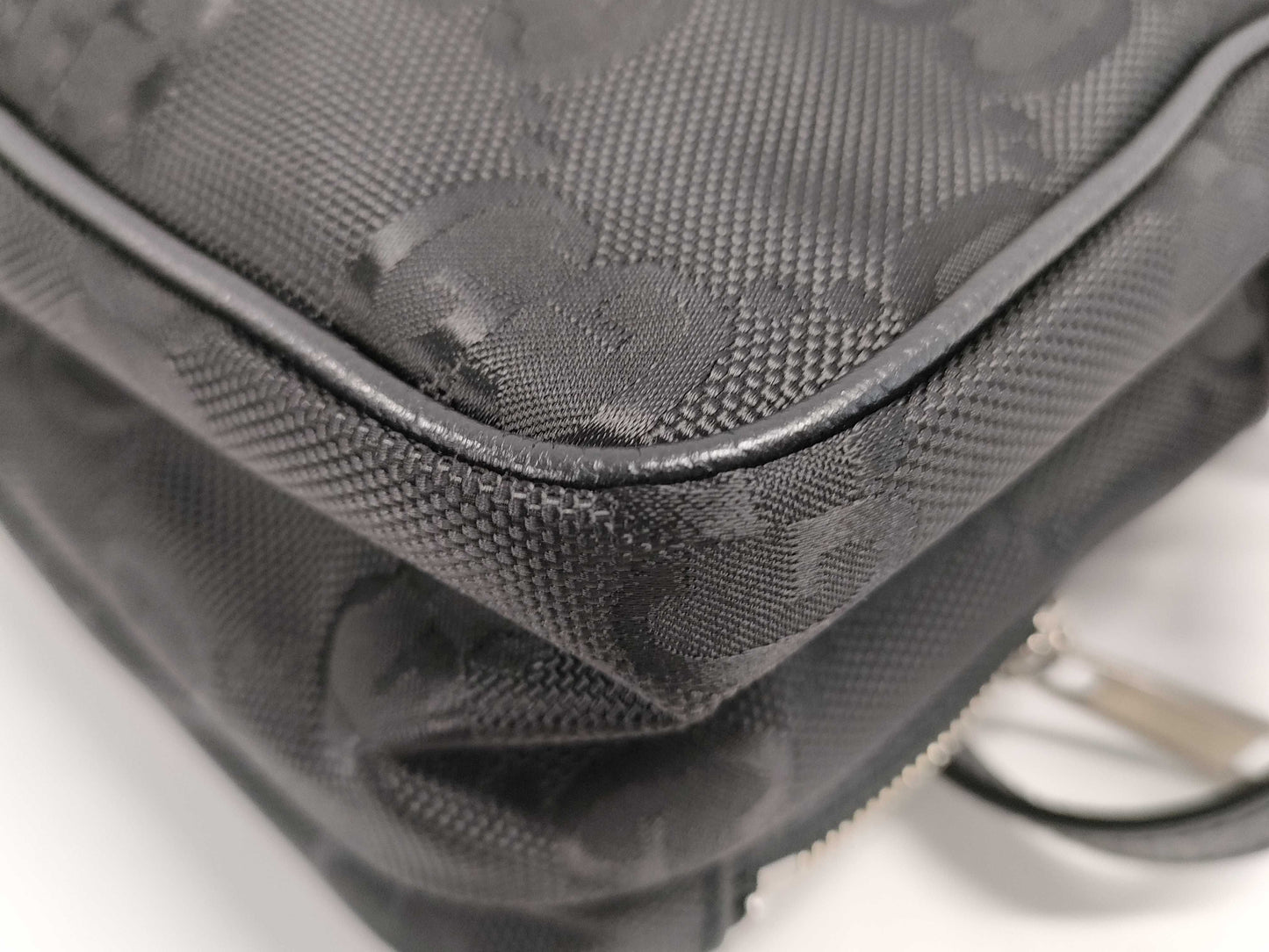 GUCCI Off the Grit 2-Way Black Shoulder Bag