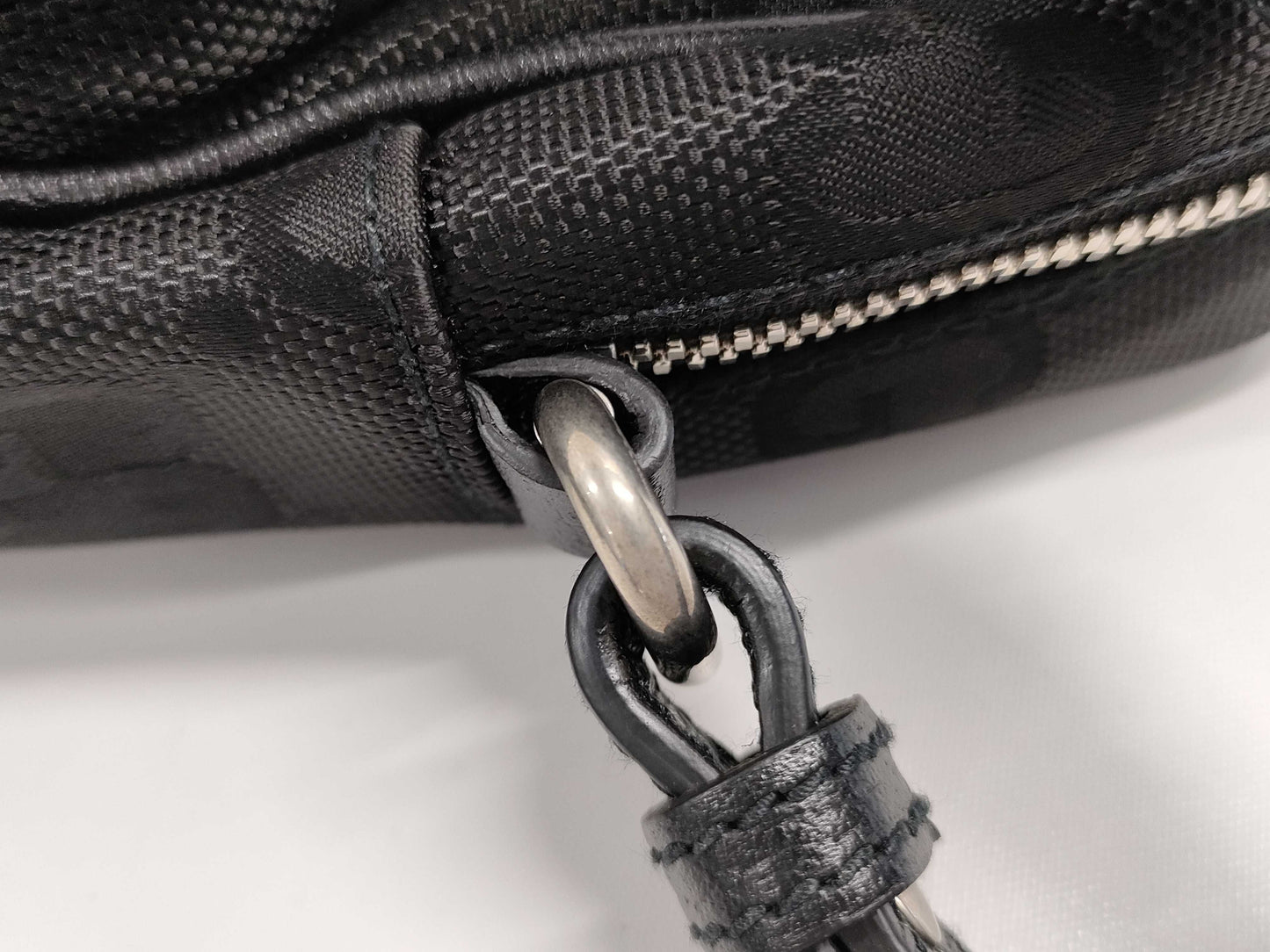 GUCCI Off the Grit 2-Way Black Shoulder Bag