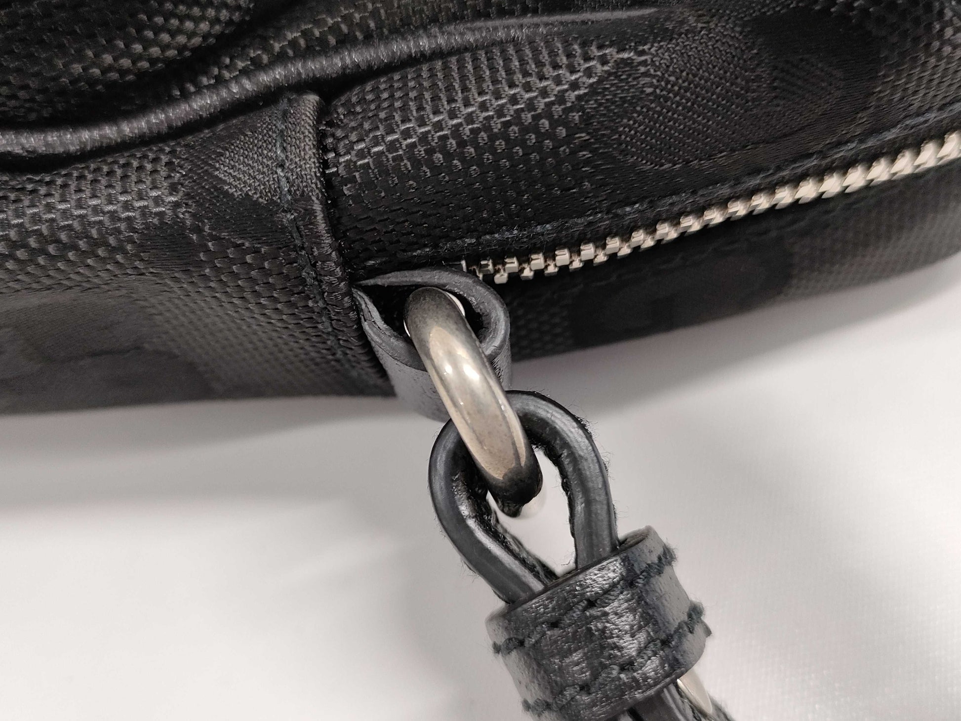 GUCCI Off the Grit 2-Way Black Shoulder Bag