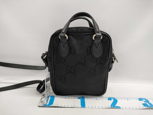 GUCCI Off the Grit 2-Way Black Shoulder Bag