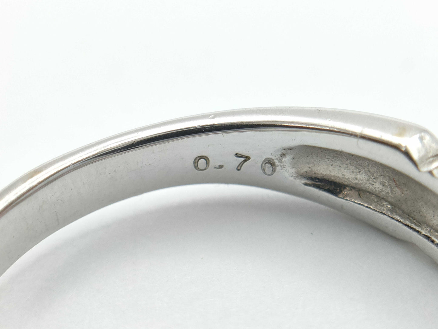 Colored Stone 0.70ct K18WG 3.9g Ring