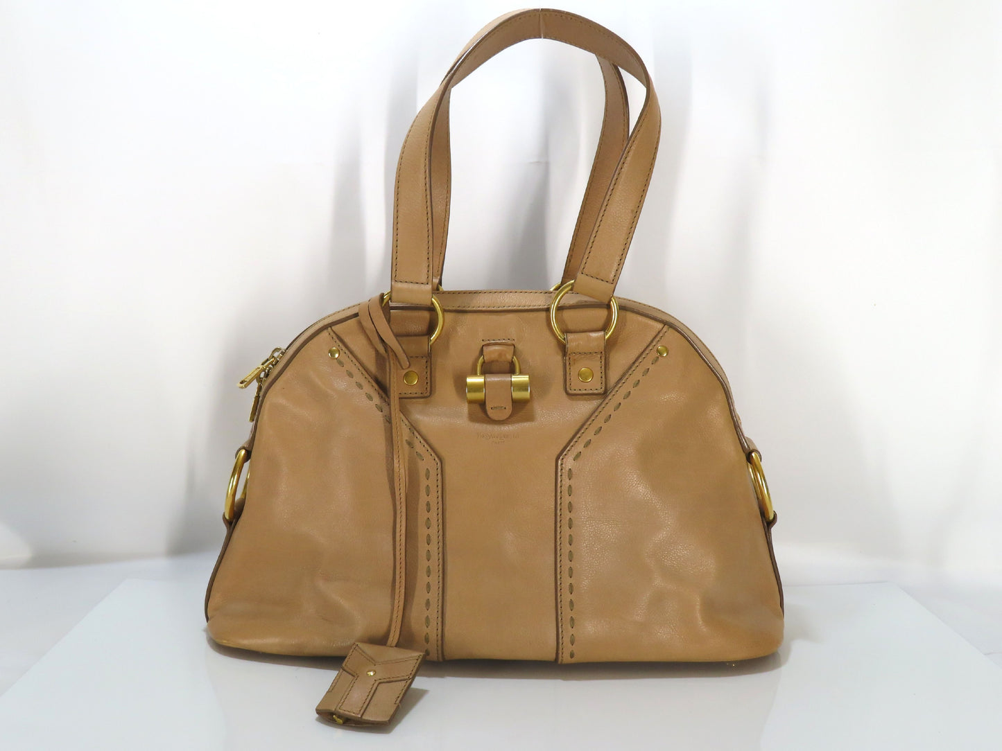 Yves Saint Laurent Leather Muse Mini Handbag Tote Bag